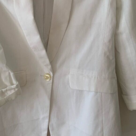 J. Crew TALL Linen Blend Blazer Timeless Luxury Refined Minimalism - Picture 3 of 4